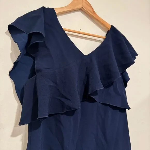 Trina Turk Dark Blue Knee Length Dress Size 6 Professional - Picture 3 of 6